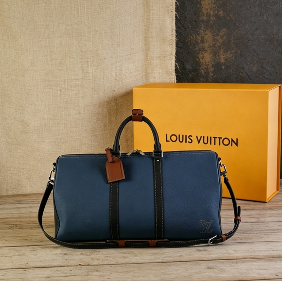 Coach Tops - Louis Vuitton Keepall Bandoulière 50 Taurillon Blue